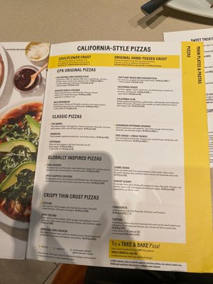 Menu photo 1 California Pizza Kitchen Boston, MA Menu photo 1 California Pizza Kitchen Boston, MA