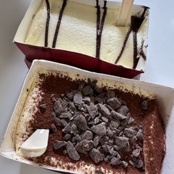 Pompi - Banana and chocolate, and Classic Tiramisu