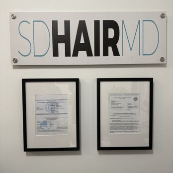 SD Hair MD - SD HairMD sign. Business license & permit. - Hair Loss Centers Near Me - San Diego, California SD Hair MD - SD HairMD sign. Business license & permit. - Hair Loss Centers Near Me - San Diego, California