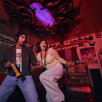 Netflix House - Step into a fully immersive, theatrical walkthrough that puts you right inside a Stranger Things story. - Eatertainment Near Me - Dallas, Texas Netflix House - Step into a fully immersive, theatrical walkthrough that puts you right inside a Stranger Things story. - Eatertainment Near Me - Dallas, Texas
