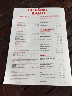 Menu photo 3 Vulkan Brauerei Mendig, RP