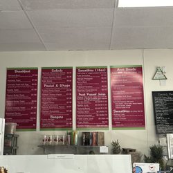 Fresh Fusion Juice Bar - Menu
