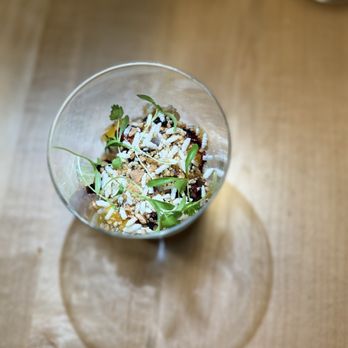 Coro Restaurant - Koji Rice, Coconut, Mango, with house made Chamoy - Tapas/Small Plates Near Me - Orlando, Florida Coro Restaurant - Koji Rice, Coconut, Mango, with house made Chamoy - Tapas/Small Plates Near Me - Orlando, Florida