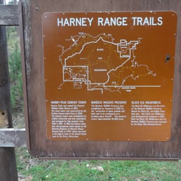 Map of the Harney range near Sylvan Lake Map of the Harney range near Sylvan Lake