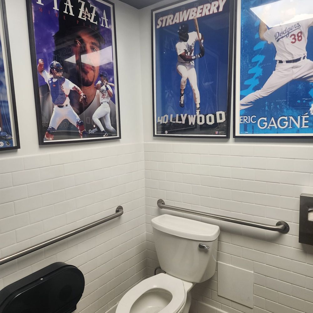 Prime Pizza - Clean and dodger theme restroom - Pizza Near Me - Altadena, California Prime Pizza - Clean and dodger theme restroom - Pizza Near Me - Altadena, California