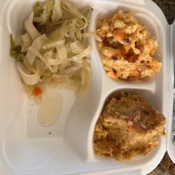 Talk of The Town - 3 veggie plate $18 bc of the Mac n cheese and dressing.