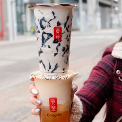Gong cha - Oreo Panda Milk Tea, Milk Foam Wintermelon
