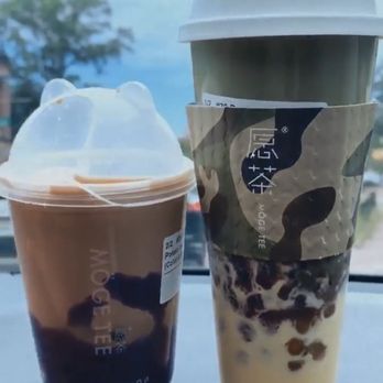 Möge Tee - Flushing - Purple yam bubble milk tea & double shot uji matcha w/boba and red bean - Bubble Tea Near Me - Flushing, New York