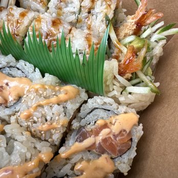 Ami No - Spicy salmon but looks like some shrimp too. - Sushi Bars Near Me - Toronto, Ontario Ami No - Spicy salmon but looks like some shrimp too. - Sushi Bars Near Me - Toronto, Ontario