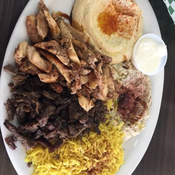 Green Corner Restaurant - Mix shawarma plate - Mediterranean Near Me - Mesa, Arizona