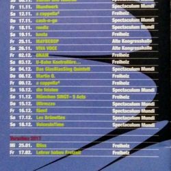 Spectaculum Mundi - Programm für 20 Jahre Vokal Total 2016