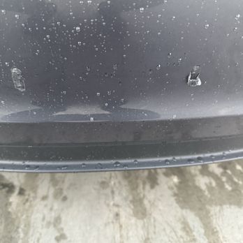 Quick Quack Car Wash - Damage on rear bumper during car wash - Car Wash Near Me - Marina, California