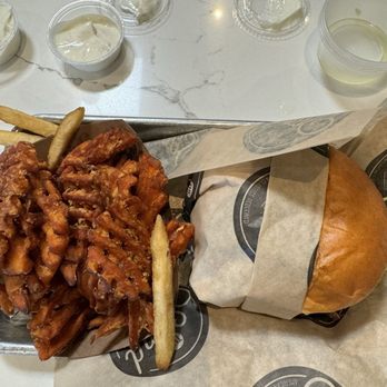 The Stand - American Classics Redefined - Big Blue Burger and Sweet Potato Fries - New American Near Me - Tustin, California The Stand - American Classics Redefined - Big Blue Burger and Sweet Potato Fries - New American Near Me - Tustin, California