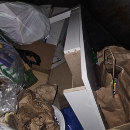 desk in garbage