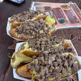 Believe it or not there is a huuuuuge hot dog under there. The other 2 were for my friend i promise Believe it or not there is a huuuuuge hot dog under there. The other 2 were for my friend i promise