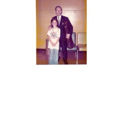 Julie's Strings - 1976 Suzuki Institute With Dr. Suzuki and a student.