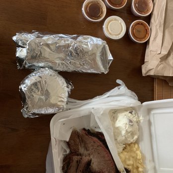 Mama Jean's - Brisket platter, Kim-cheese burger and brisket cheesesteak plus selection of bbq sauces available - Barbeque Near Me - Roanoke, Virginia
