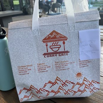 Curry Gate - To go bag reusable - Indian Near Me - Charlotte, North Carolina