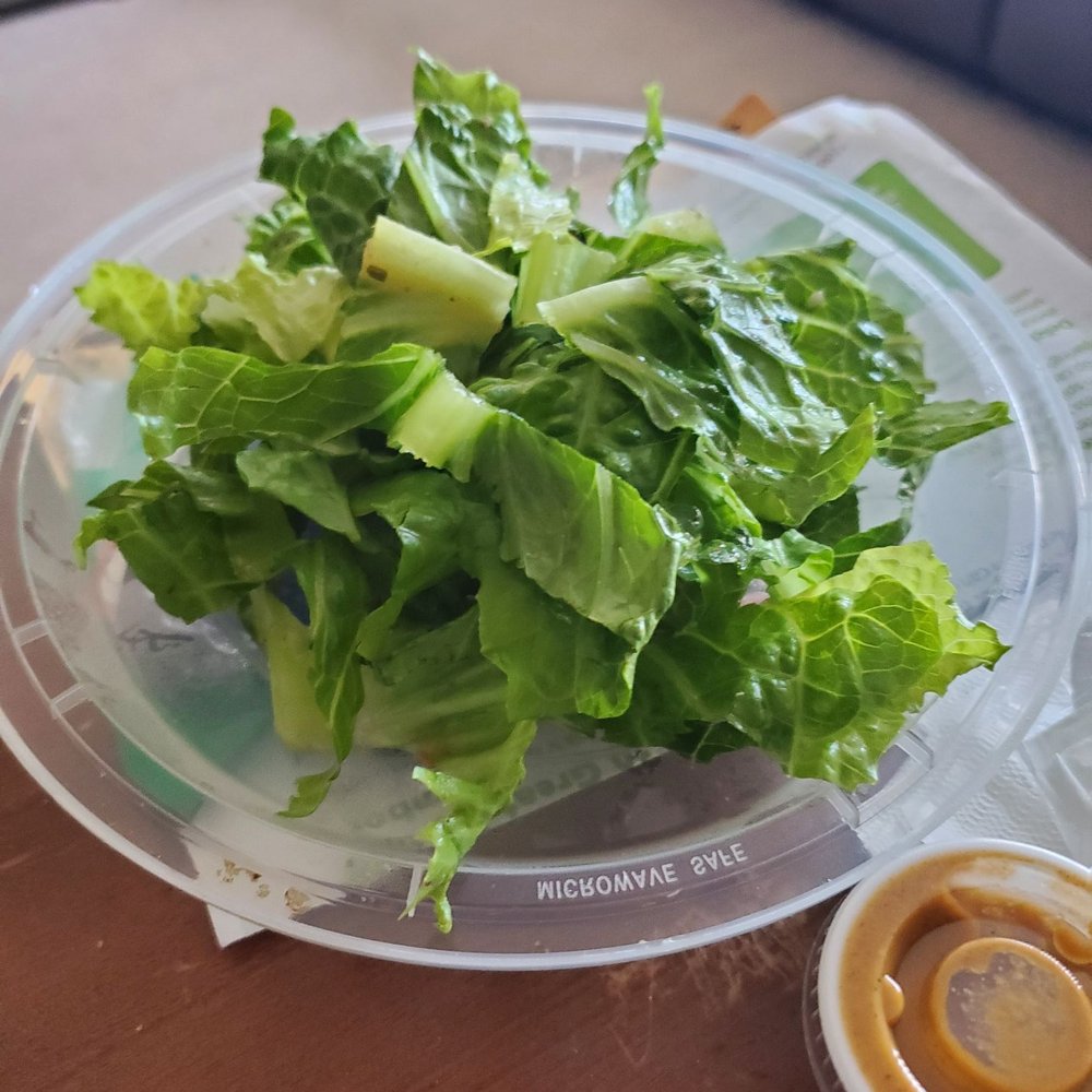 Aint She Sweet Cafe - The lettuce I removed from the Jerk Chicken bowl - Cafes Near Me - Chicago, Illinois Aint She Sweet Cafe - The lettuce I removed from the Jerk Chicken bowl - Cafes Near Me - Chicago, Illinois