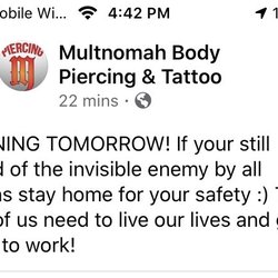 Multnomah body piercing and tattoo