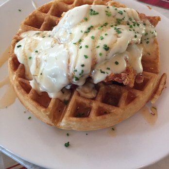 Mom's Kitchen & Bar - Chicken and waffles at Mom's with maple bacon and Cholula honey - Bars Near Me - Astoria, New York Mom's Kitchen & Bar - Chicken and waffles at Mom's with maple bacon and Cholula honey - Bars Near Me - Astoria, New York