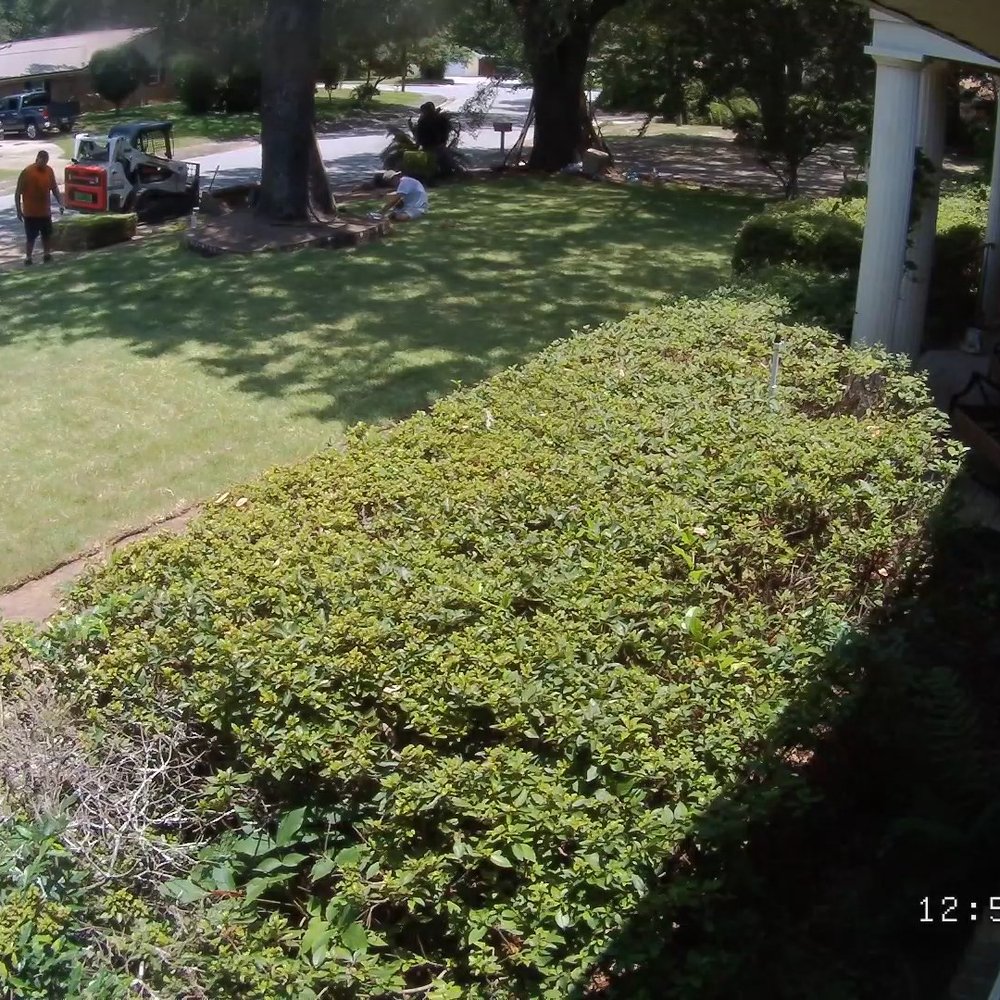 Bryan's Lawn Maintenance - During the sod laying process - Landscaping Near Me - Pensacola, Florida Bryan's Lawn Maintenance - During the sod laying process - Landscaping Near Me - Pensacola, Florida
