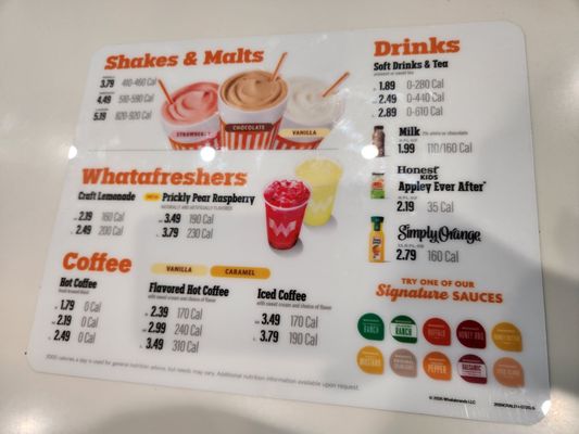 Menu photo 2 Whataburger Charlotte, NC Menu photo 2 Whataburger Charlotte, NC