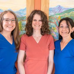 Haven Chiropractic Posture & Scoliosis - Haven Healing Center Staff from left to right: Deana Shelton, Practice Manager; Dr. Alaina Gelineau; Liz Meyers, CA