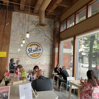 Skalka - Interior of Skalka, self ordering ipad when you enter. Self seating. - Breakfast & Brunch Near Me - Seattle, Washington Skalka - Interior of Skalka, self ordering ipad when you enter. Self seating. - Breakfast & Brunch Near Me - Seattle, Washington