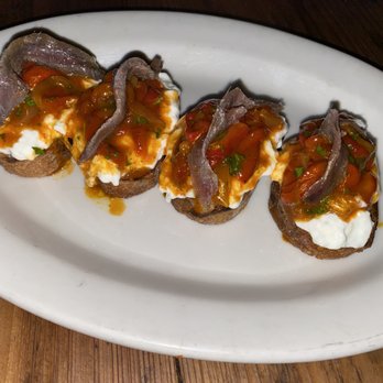 Gjelina - Anchovy & Burrata Toast - New American Near Me - Venice, California Gjelina - Anchovy & Burrata Toast - New American Near Me - Venice, California