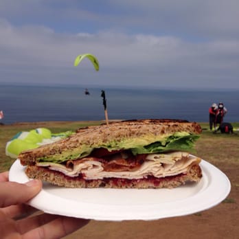 Cliff Hanger Cafe - Half of the east/west turkey sandwich - Sandwiches Near Me - La Jolla, California Cliff Hanger Cafe - Half of the east/west turkey sandwich - Sandwiches Near Me - La Jolla, California