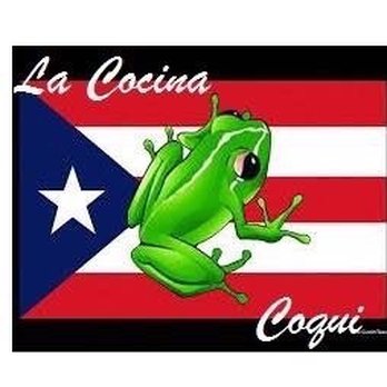 La Cocina Coqui - a frog on a puerto flag - Puerto Rican Near Me - Erie, Pennsylvania