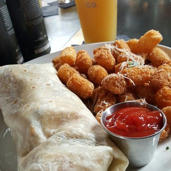 Abnormal Beer - Breakfast Burrito + Tater Tots. $12. - Wineries Near Me - San Diego, California