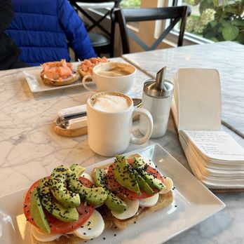 #theCafe - Everything bagel w lox & The breakfast toast - Cafes Near Me - Brookfield, Connecticut