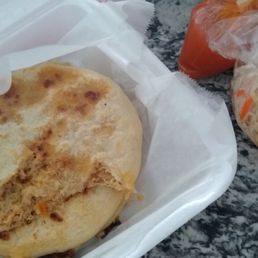 3 Papusas with side of slaw and sauce. 3 Papusas with side of slaw and sauce.