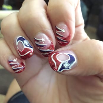 Nails & Spa of Texas - Lena's Houston Texans design - Nail Salons Near Me - Spring, Texas Nails & Spa of Texas - Lena's Houston Texans design - Nail Salons Near Me - Spring, Texas
