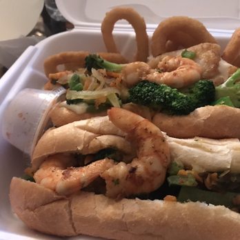 Lee's Deli - Shrimp, fish and veggies hoagie - Delis Near Me - Philadelphia, Pennsylvania