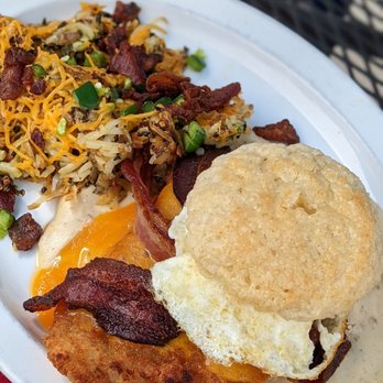 Sweet Lake Biscuits & Limeade - Hoss with loaded hash - Breakfast & Brunch Near Me - Draper, Utah Sweet Lake Biscuits & Limeade - Hoss with loaded hash - Breakfast & Brunch Near Me - Draper, Utah