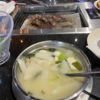 Volcano Hot Pot - Miso soup base. Also in view is the barbecue add on - Hot Pot Near Me - NORTH WALES, Pennsylvania Volcano Hot Pot - Miso soup base. Also in view is the barbecue add on - Hot Pot Near Me - NORTH WALES, Pennsylvania