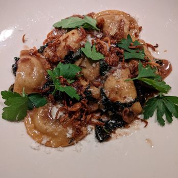 No. 246 - Chef's counter, fourth course: oxtail ravioli - Italian Near Me - Decatur, Georgia