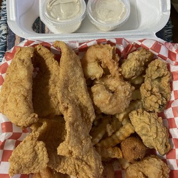 Kajun Seafood - FISH,SHRIMPS,OYSTERS W/SIDES - Fish & Chips Near Me - Duluth, Georgia