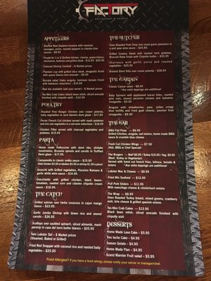 Menu photo 8 The Factory Jersey City, NJ Menu photo 8 The Factory Jersey City, NJ