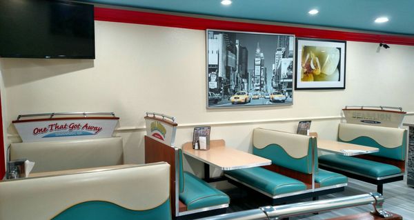 Photo of Safi Mediterranean Grill - San Diego, CA, US. Partial view of the dining area