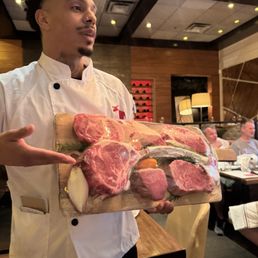 Our waiter, Trent was amazing 5-, showing us the cuts of  for our choosing.