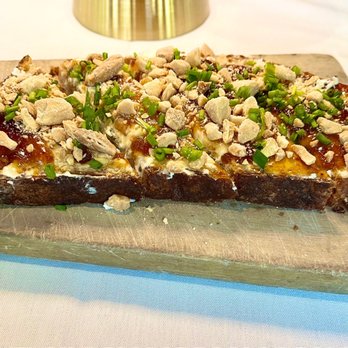 Via Vite - Goat cheese, fig and almond bruschetta - Italian Near Me - Cincinnati, Ohio Via Vite - Goat cheese, fig and almond bruschetta - Italian Near Me - Cincinnati, Ohio