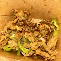 Chun Vegetarian - 12. Salt and Pepper Organic King Oyster Mushrooms so fire!