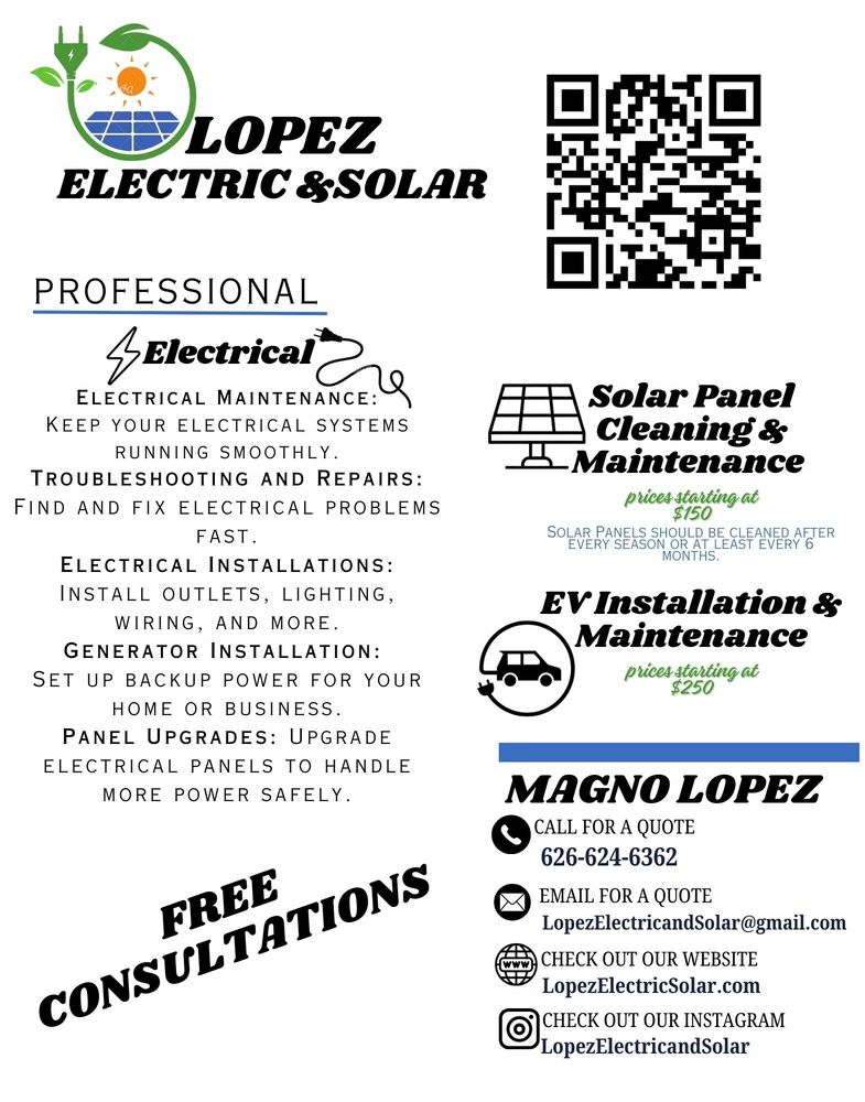 Slide of Lopez Electric and Solar