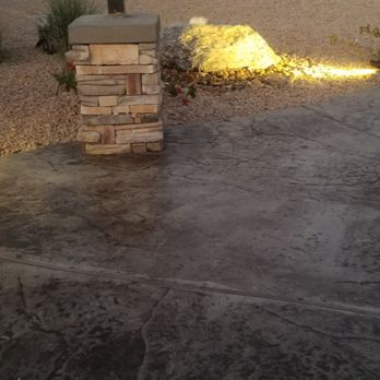 Exterior Designs Custom Landscape - Water feature bubbles out of the giant rock which adds to the tranquility of the back yard. - Landscaping Near Me - Apple Valley, California Exterior Designs Custom Landscape - Water feature bubbles out of the giant rock which adds to the tranquility of the back yard. - Landscaping Near Me - Apple Valley, California