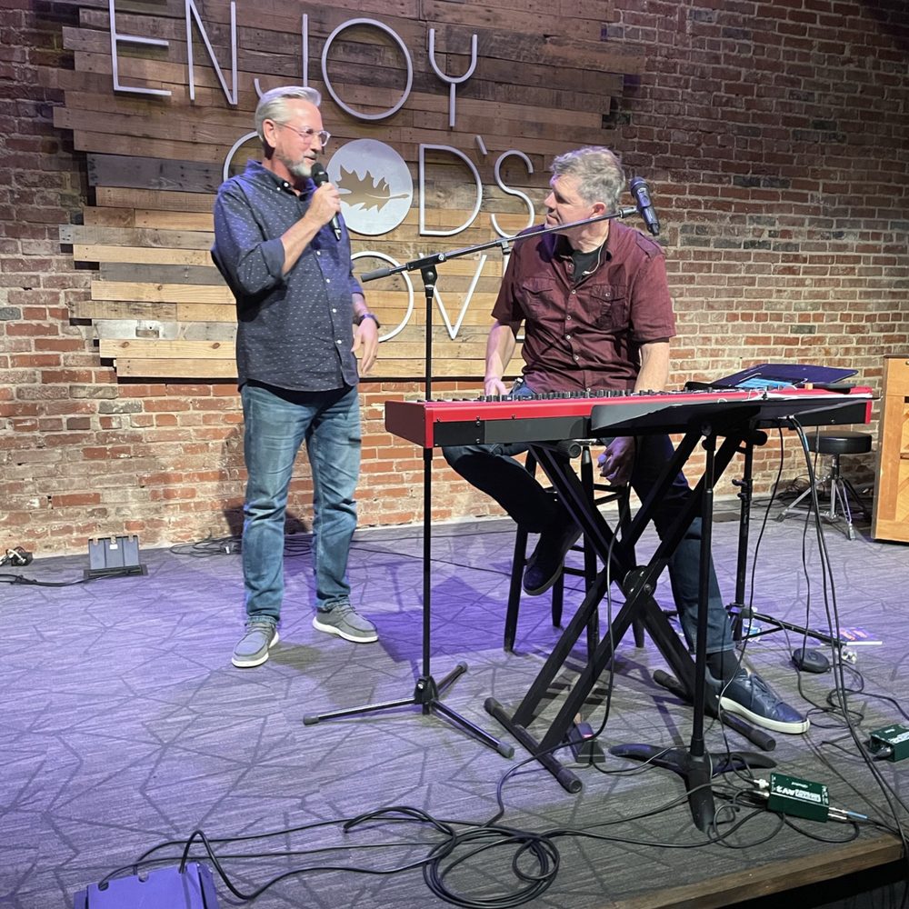 Crosspoint City Church - Our minister Tony Nolan introducing Micheal O'Brian for a private concert at Oakleaf Church.  A gift from our minister to us. - Churches Near Me - Canton, Georgia