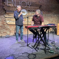 Crosspoint City Church - Our minister Tony Nolan introducing Micheal O'Brian for a private concert at Oakleaf Church.  A gift from our minister to us.